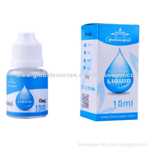 PG and VG Smoking E-juice for E-cigarettes, Available in Various Flavors